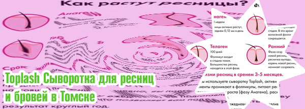 Toplash сыворотка для ресниц состав